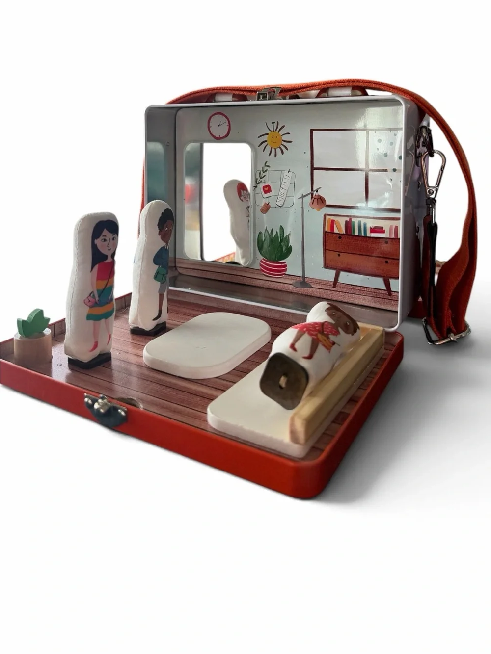 Play Maysie Magnetic Portable Doll House with Magnetic Dolls